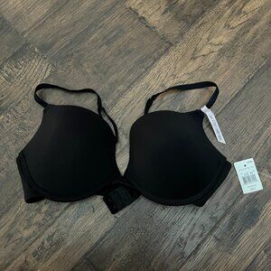 NWT Daisy Fuentes Women Bra 36D Black T Shirt Underwired Strap Lightly Lined